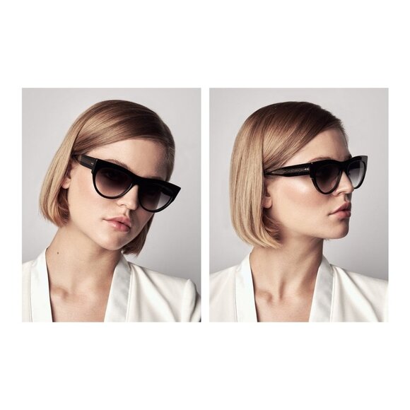 A2852Z New DITA Braindancer Havana Cat Eye DTS525 02 Sunglasses Women - Picture 4 of 5